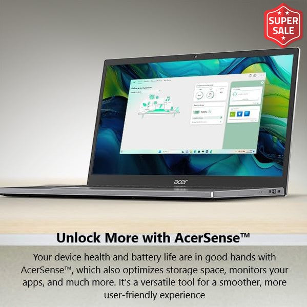 Acer Aspire Go 15 Slim, Core i3-N305, Intel UHD Graphics, 8GB LPDDR5, 128GB SSD, 15.6" 1080P, Wi-Fi 6, Windows 11 Home