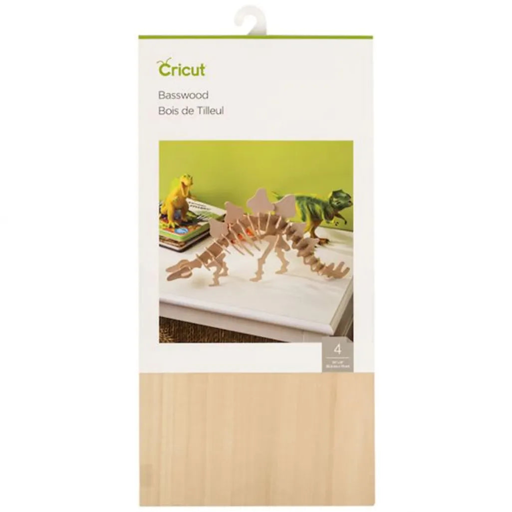 2006255: Cricut Basswood 4 sheets 12'' x 6'' (30.5 cm x 15 cm)