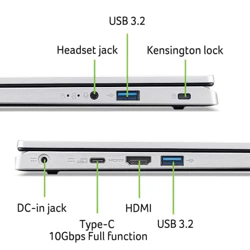 Acer Aspire 5 15 Slim Laptop | 15.6" FHD 1920x1080 IPS Touch | Intel Core i5-13420H | Intel UHD Graphics | 16GB LPDDR5 | 1TB Gen 4 SSD