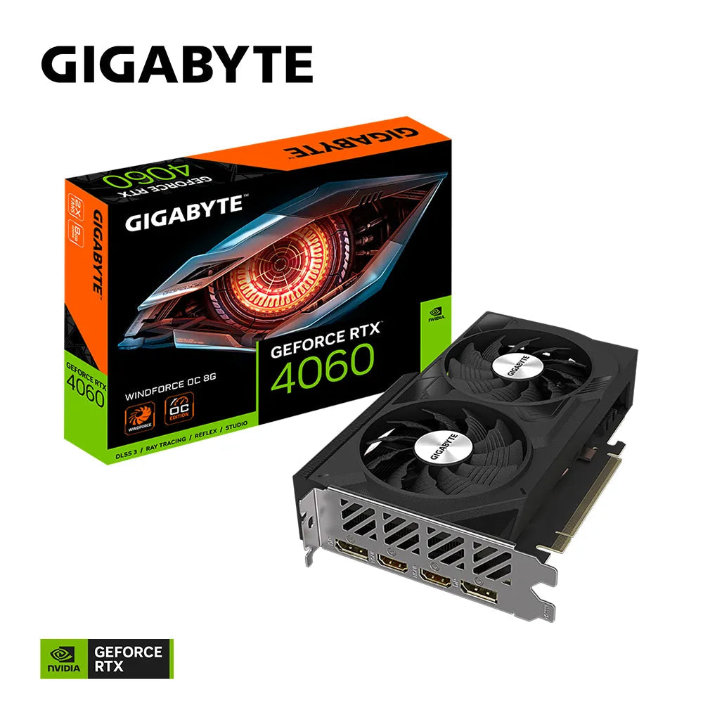 GIGABYTE Graphics nVidia GeForce® RTX 4060 WindForce - 8G GDDR6