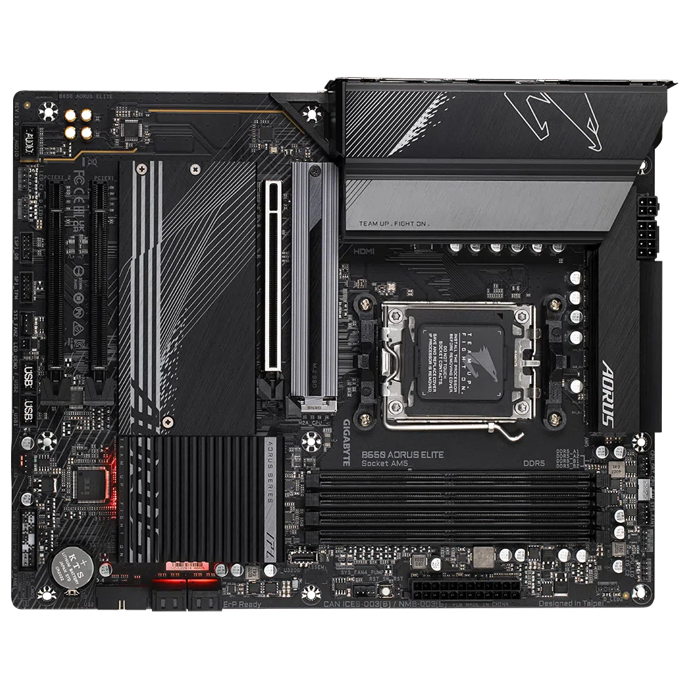 Gigabyte B650 AORUS ELITE AMD B650 Ryzen Socket AM5 ATX Desktop Motherboard