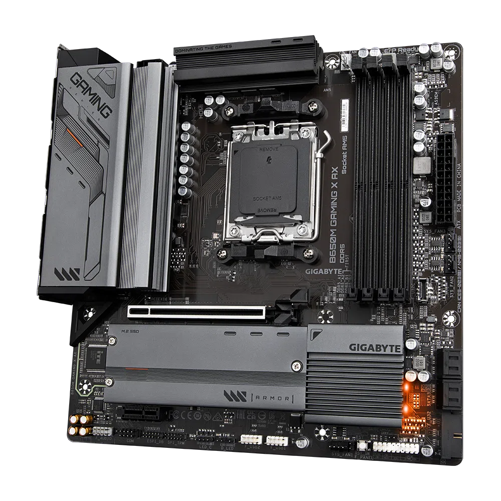 Gigabyte B650M GAMING X AX AMD B650 Ryzen Socket AM5 Micro ATX Desktop Motherboard