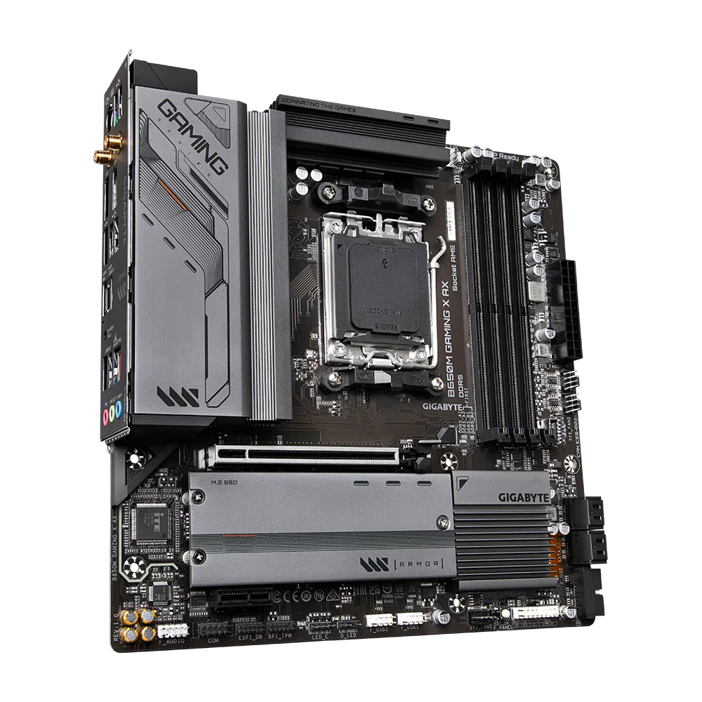 Gigabyte B650M GAMING X AX AMD B650 Ryzen Socket AM5 Micro ATX Desktop Motherboard