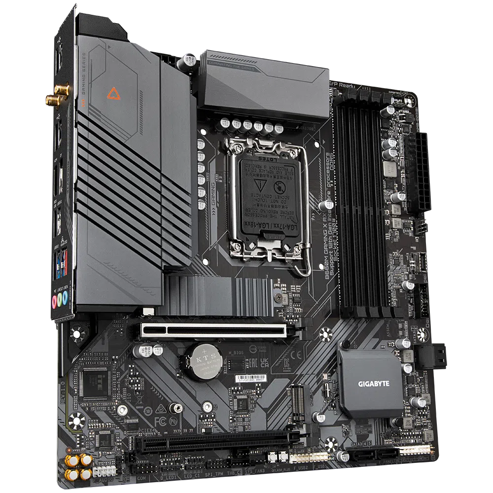 Gigabyte B660M GAMING X AX Rev 1.0 Intel B660 LGA 1700 Alder Lake WiFi DDR5 Micro-ATX Desktop Motherboard