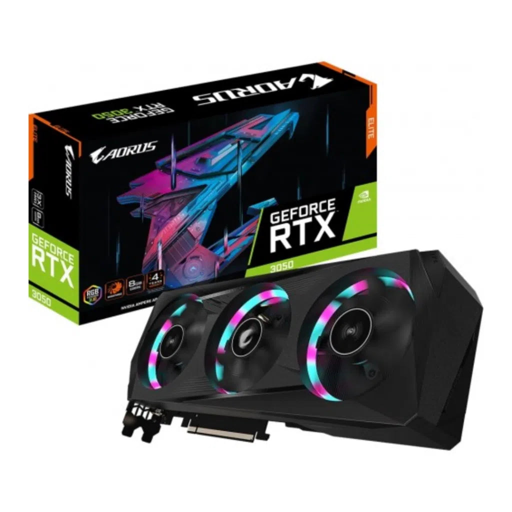 Gigabyte GeForce Aorus Elite RTX 3050 8GB GDDR6 Graphics Card