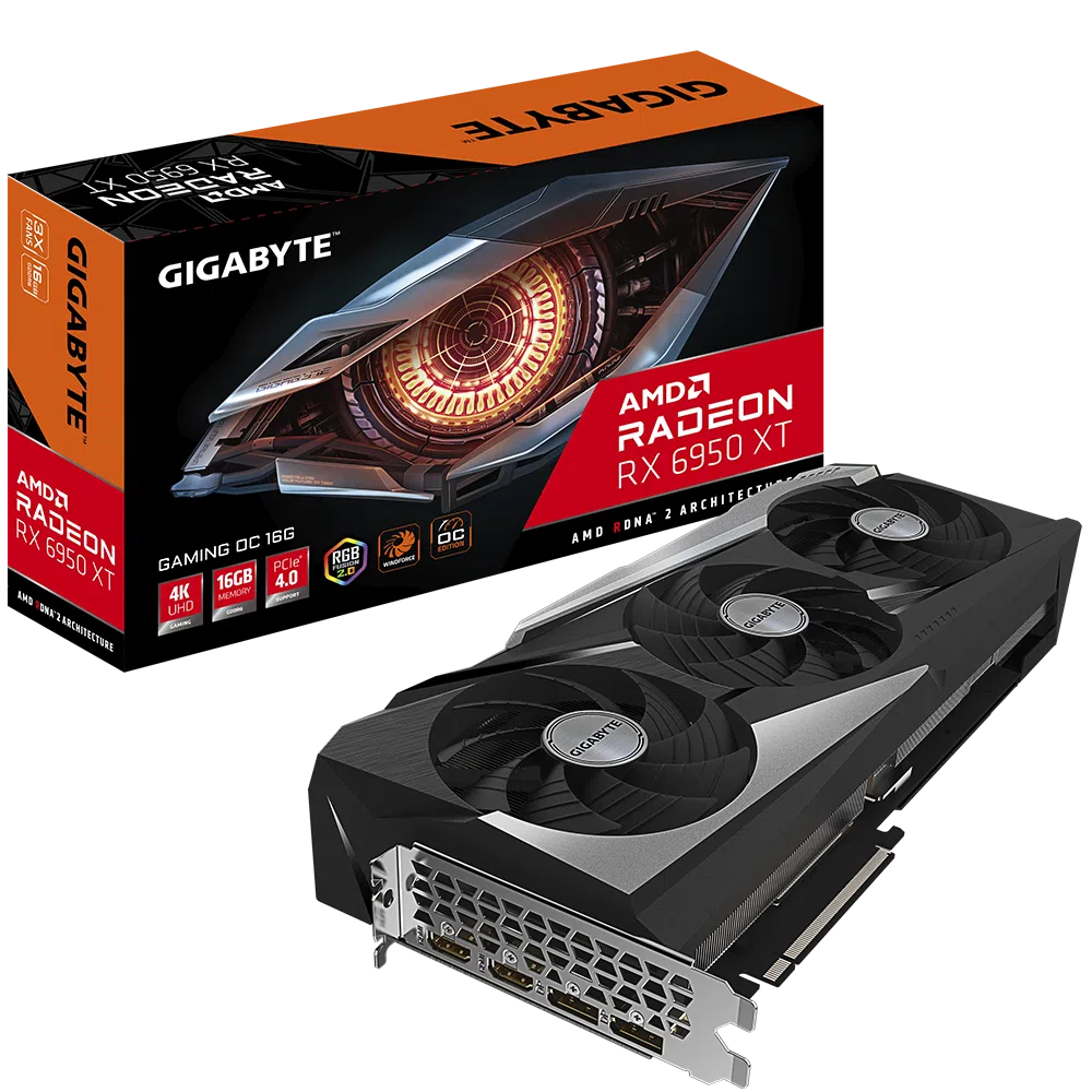 Gigabyte RX 6950 XT Gaming OC 16GB GDDR6 256-bit PCIe 4.0 Desktop Graphics Card