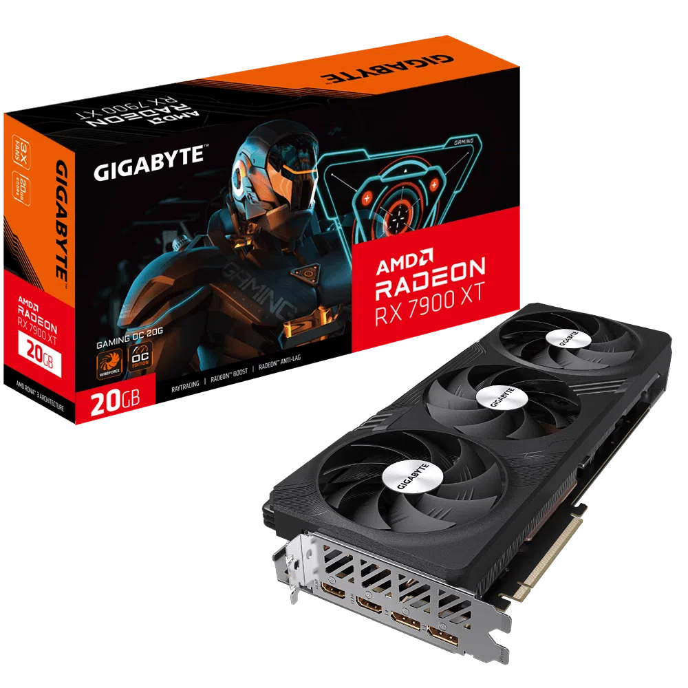 Gigabyte RX 7900 XT GAMING OC 20GB GDDR6 320-bit PCIe 4.0 Desktop Graphics Card