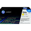 HP 124A Yellow Original LaserJet Toner Cartridge;~2;000 pages. . (Colour LaserJet 2600n ).