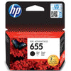 HP 655 Black Original Ink Advantage Cartridge;~550 pages. (DeskJet Ink Advantage 4615/4625/3515/3525/5525).