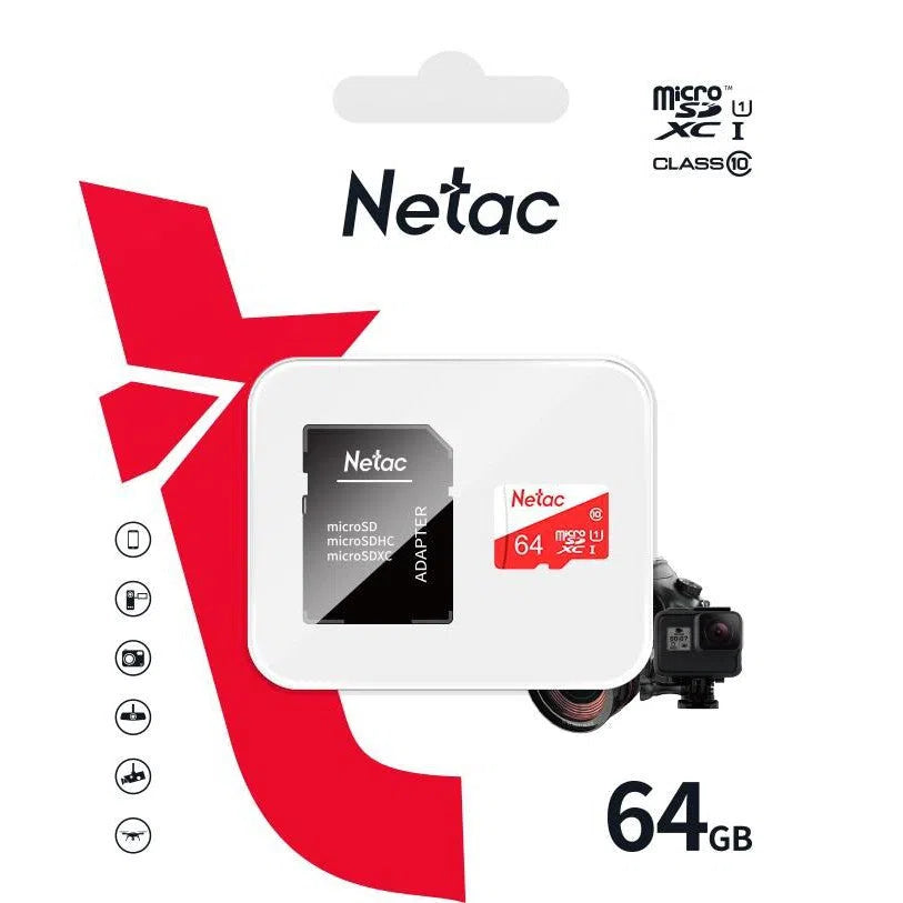 NETAC ECO 64GB MSD WITH ADAPTER