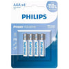 POWER ALKALINE BATTERY AAA 4 PACK