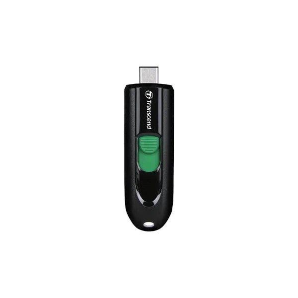 TRANSCEND 128GB JF790C USB C (5Gpbs) CAPLESS FLASH DRIVE - BLACK AND GREEN